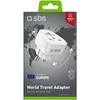 SBS Shucko/EU Travel Adapteris - Universal - Baltas