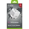 SBS UK kelioninis adapteris – universalus – baltas