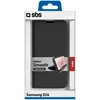 SBS Wallet Smooth dėklas skirtas Samsung Galaxy S26 with Flip – juodos spalvos