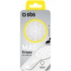SBS MAG Grippy MagSafe suderinamas laikiklis su siurbtuku ir ausine - Baltas