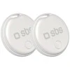SBS Track My Circle locator compatible with Apple Find My set of 2 – baltas