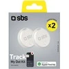 SBS Track My Circle locator compatible with Apple Find My set of 2 – baltas