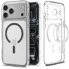 Dėklas „Spigen Ultra Hybrid MagSafe“, skaidrus grafitas – „iPhone 17 Pro Max“