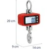 Steinberg Systems LCD pakabinamos sandėlio kablio svarstyklės 1000 kg / 100 g