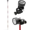 Steinberg Systems Mini prizminis geodezinis tolimačio veidrodis su stulpo sidabro danga sk. 3,5 cm 1,26 m