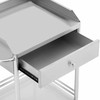 Steinberg Systems Plieninis viešbučio paslaugų vežimėlis, 2 lentynos, stalčius, 62 x 82 x 46 cm