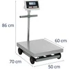 Virtuvinės svarstyklės Steinberg Systems Sandėlio patikrinimo platformos svarstyklės 50 x 60 cm 600 kg / 0,1kg