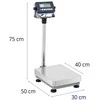 Virtuvinės svarstyklės Steinberg Systems Sandėlio platformos svarstyklės 30 x 40 cm 30 kg / 0,001 kg