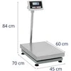 Virtuvinės svarstyklės Steinberg Systems Sandėlio platformos svarstyklės 45 x 60 cm 300 kg / 0,01 kg