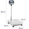 Virtuvinės svarstyklės Steinberg Systems Sandėlio platformos svarstyklės 40 x 50 cm 300 kg / 0,01 kg