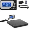 Virtuvinės svarstyklės Steinberg Systems Pramoninės siuntų svarstyklės iki 200 kg / 50 g LCD USB