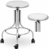 Steinberg Systems Taburetė, dirbtuvių laboratorinė taburetė, nerūdijantis plienas, 45-60 cm, iki 100 kg