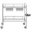 Steinberg Systems Laboratorinis kosmetinis gydymo vežimėlis pagamintas iš plieno, 2 stalčiai, 2 lentynos, 85 x 54 x 28 cm