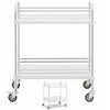 Steinberg Systems Laboratorinis kosmetinis gydymo vežimėlis pagamintas iš plieno, 2 lentynos, 73 x 44 x 86 cm, 20 kg
