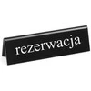 Dvipusis informacinis ženklas REZERVACIJA, plexiglas medžiaga PL - Hendi 663523
