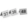 Tabliczka informacyjna NUMER STOLIKA 37-48 nerūdijantis plienas komplektas 12szt. - Hendi 663875