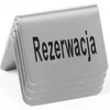 REZERVACIJA informacinė lentelė, chromuotas plienas, rinkinyje 4 vnt. - Hendi 663714