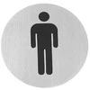 Hendi Tabliczka informacyjna samoprzylepna na drzwi do WC mężczyźni śr. 75 mm
