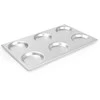 Aliuminio padėklas GN 1/1 su apskritimo formomis 125mm 530x325mm Hendi 808740