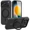 Tech-Protect MagRing MagSafe dėklas skirtas Apple iPhone 17 Pro Max – matinis juodos spalvos