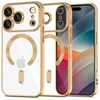 „Tech-Protect MagFlex MagSafe“ dėklas, skirtas „iPhone 17 Pro“ – permatomo aukso spalvos