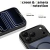 „Tech-Protect Magpeak Magsafe CC“ dėklas, skirtas „iPhone 17 Pro Max“ – skaidrus, juodas