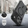 Tech-Protect MagMat MagSafe dėklas skirtas iPhone 17 Pro Max – matinis juodos spalvos