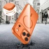 „Tech-Protect MagMat MagSafe“ dėklas, skirtas „iPhone 17 Pro Max“ – permatomas oranžinis