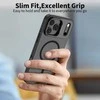Tech-Protect MagStand MagSafe dėklas skirtas Apple iPhone 17 Pro Max – matinis juodos spalvos