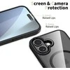 „Tech-Protect MagMat MagSafe“ dėklas, skirtas „iPhone 17“ – skaidrus, juodas