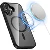 „Tech-Protect MagMat MagSafe“ dėklas, skirtas „iPhone 17“ – skaidrus, juodas
