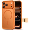 „Tech-Protect Magpeak MagSafe CC“ dėklas, skirtas „iPhone 17 Pro“ – oranžinis
