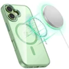 „Tech-Protect MagMat MagSafe“ dėklas, skirtas „iPhone 17“ – permatomas Žalias