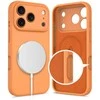 „Tech-Protect“ silikoninis „MagSafe“ dėklas, skirtas „iPhone 17 Pro Max“ – oranžinis