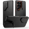Dėklas Tech-Protect Kevlar Aura MagSafe Samsung Galaxy S26 Ultra juodos spalvos/oranžinės spalvos