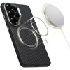 Dėklas Tech-Protect ION Carbon MagSafe Samsung Galaxy S26 Ultra juodos spalvos/sidabro spalvos