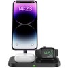 Tech Protect Įkroviklis indukcinė 3w1 ze stojakiem na smartfon Apple Watch AirPods MagSafe - juoda