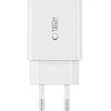 Tech-Protect C35W 2x USB-C PD 35W įkroviklis su USB-C / USB-C laidu - baltas