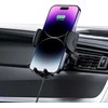 Tech-Protect CM15W-V1 automobilinis telefono laikiklis su 15 W indukciniu įkrovikliu, skirtas kabinos / oro išleidimo angai - juodas