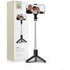 Tech-Protect L02S Bluetooth asmenukių lazdelė su trikoju iki 72cm – juoda