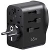 Adapteris Ugreen S550 65W kelioninis universalus - juoda