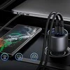 Ugreen 130W 3-Port Fast Car Char pilka Ausinės, Mobilus kompiuteris, Mobilusis telefonas, , Išorinė baterija, Telefonas Pilka Cigarų pridegiklis Automatinis