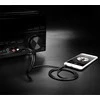 UGREEN AV116 3.5 mm lizdas iki 2RCA (Cinch) kabelis 2 m (juodas)