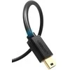 Kabelis USB 2.0 UGREEN 10355B, vyriškas, mini USB, 1m