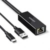 Ugreen USB-C to RJ45 10/100 Mbps Network Adapteris - Juodas