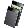 2.5 colio išorinis HDD / SSD korpusas UGREEN US221, SATA 3.0, USB-C, 50 cm (juodas)