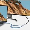 Kabelio nikeliavimas UGREEN US372 USB Type C 3.1 Gen2 nuo vyriškos iki moteriškos 0.5 m (juodas)