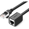 UGREEN Cat 6 FTP Ethernet RJ45 prailginimas PatchCords su ekranavimu 0.5m juodas