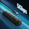 Adapteris UGREEN CM416 4in1 USB į 4x USB 1m (juodas)
