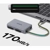 UGREEN CM868 USB-C kortelių skaitytuvas 2xSD1xTF 170MB/s (pilkas)